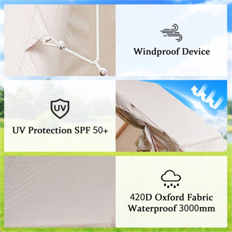 - UV Protection SPF 50+
- Windproof Device
- 420D Oxford Fabric Waterproof 3000mm