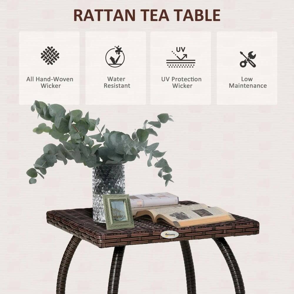 RATTAN TEA TABLE

- All Hand-Woven Wicker
- Water Resistant
- UV Protection Wicker
- Low Maintenance