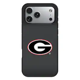 Keyscaper - NCAA - Georgia Bulldogs Bump Case with 8.2ft Drop Protection - 15 Pro - Black