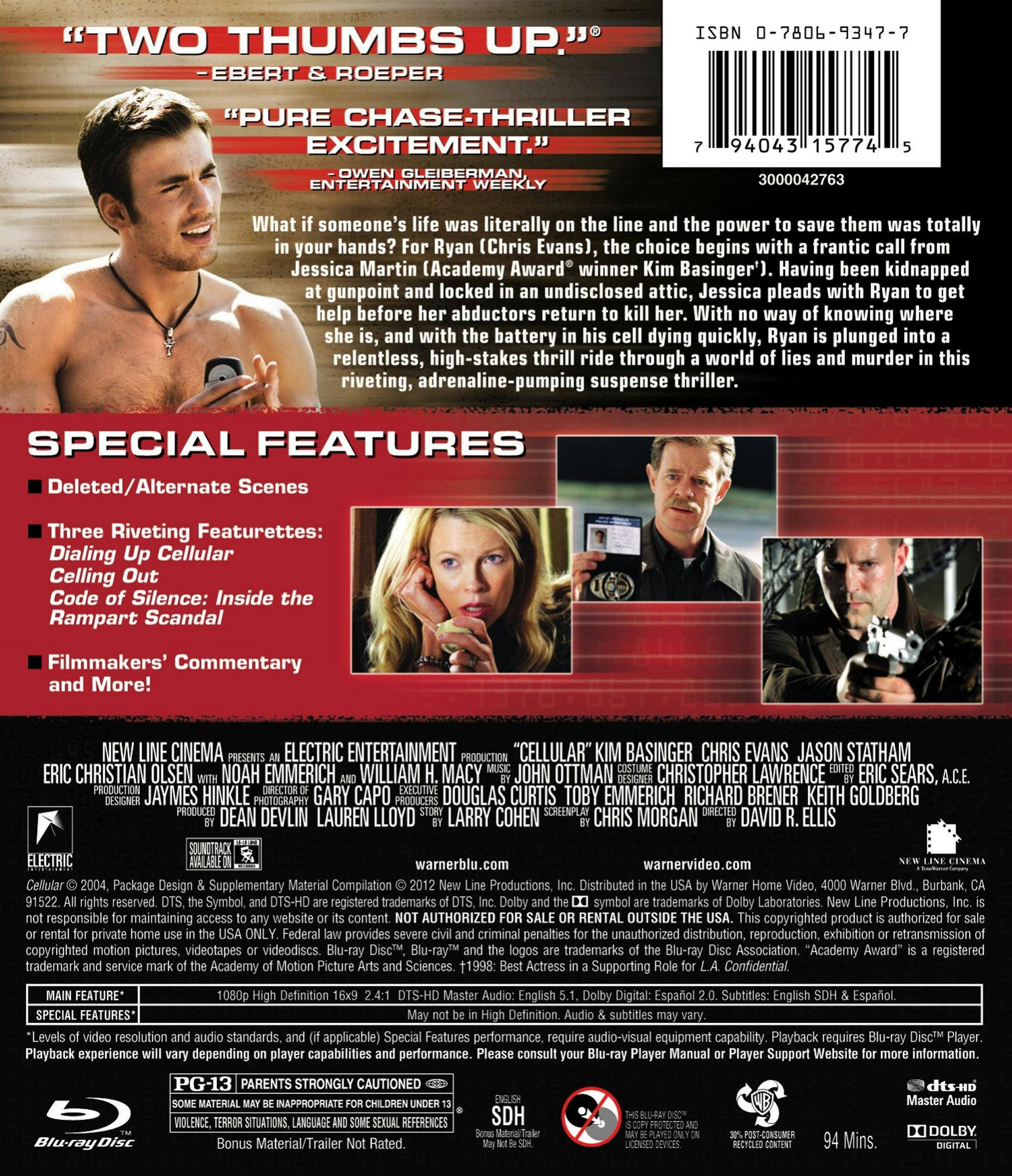 Back. Cellular [Blu-ray].