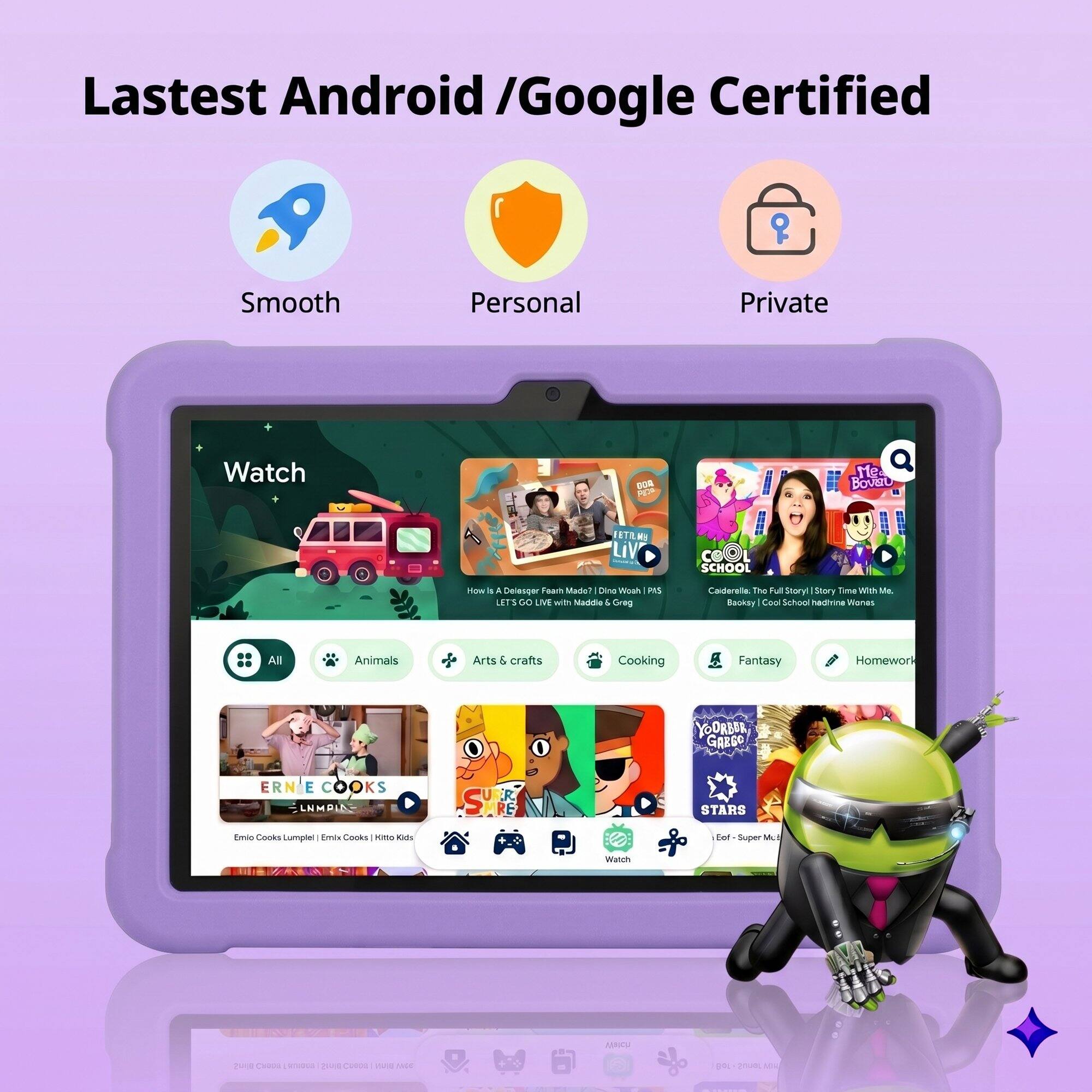 Latest Android /Google Certified

Smooth
Personal
Private

Watch

DOR POP
Med BOVERO
FETR UM LiVE
SCHOOL

How is A Delesger Foam Made? Dina Woah PAS LET'S GO LIVE with Maddie & Greg
Caiderella: The Full Story! Story Time With Me. Booksy Cool School hadrine Wanes

All
Animals
Arts & crafts
Cooking
Fantasy
Homework

YOORBOR GABGO
ERN COOKS LAMPIA- Emio Cooks Lumplel Emile Cooks Kitta Kids
SYRE
STARS Eef Super McB

Watch

VISICU
2010 Cavcu 0000000 Smid C0022 VIVIA ANDE
108 JOURS MPS