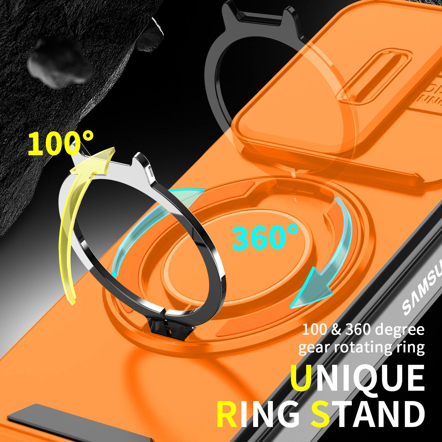 DI 100 360 SAMSU 100 & 360 degree gear rotating ring UNIQUE RING STAND