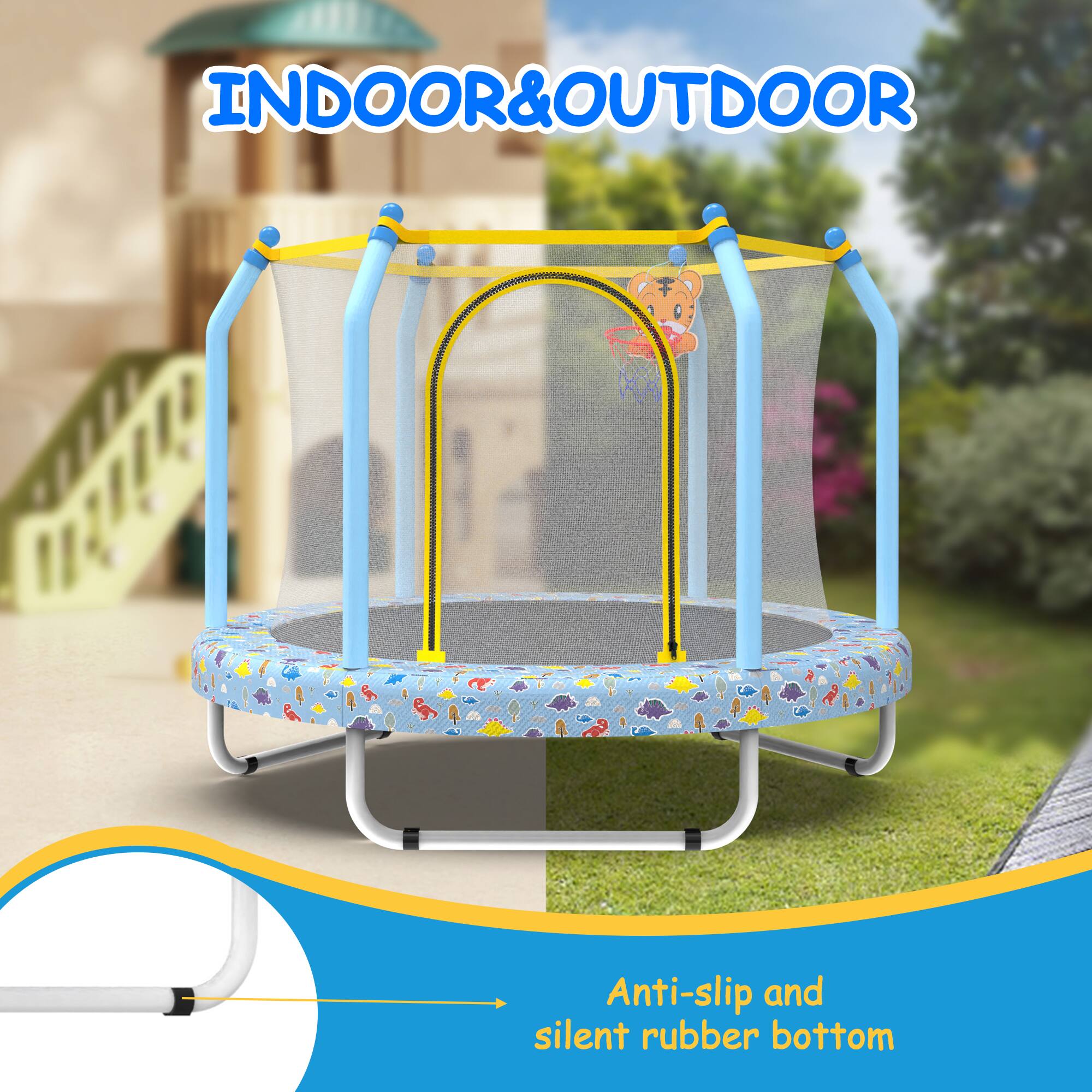 INDOOR & OUTDOOR

Anti-slip and silent rubber bottom