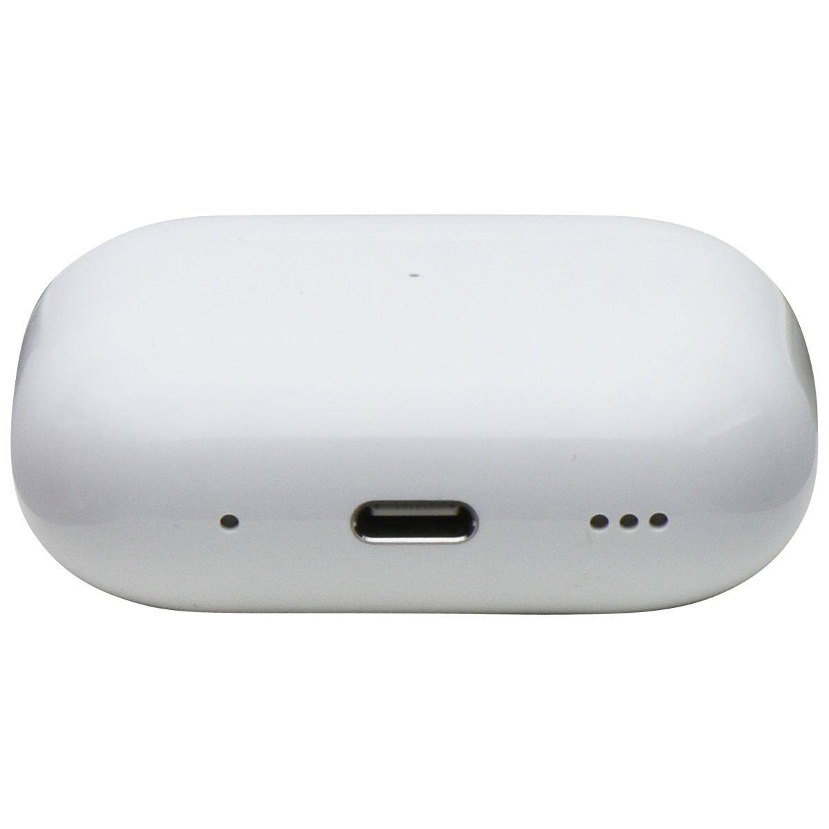 Alt View 5. Apple - Apple - AirPods Pro (2nd generation) with MagSafe Case (USB‑C) - White - White.