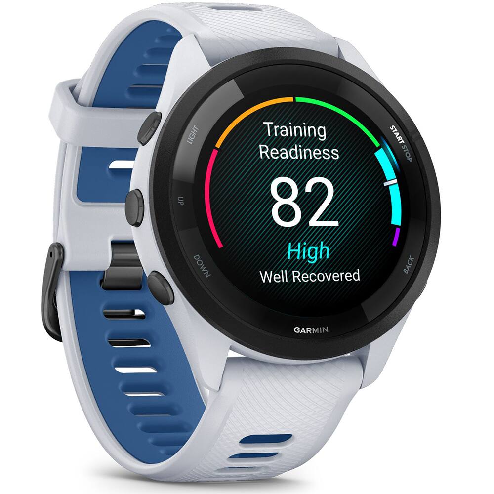 LIGHT UP DOWN Training Readiness 82 High Well Recovered START STOP BACK GARMIN