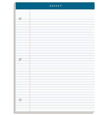 "TOPS - Double Docket Notepad, 8.5"" x 11.75"", College, 100 Sheets/Pad (TOP 63384) - White" price history on PriceWatchPro