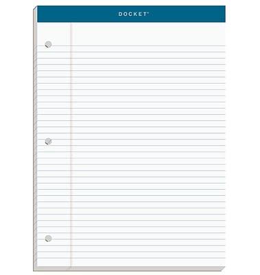 TOPS - Double Docket Notepad, 8.5" x 11.75", College, 100 Sheets/Pad (TOP 63384) - White