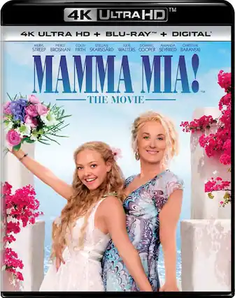 Front. Mamma Mia! (10th Anniversary Edition) - 4K Blu-Ray.