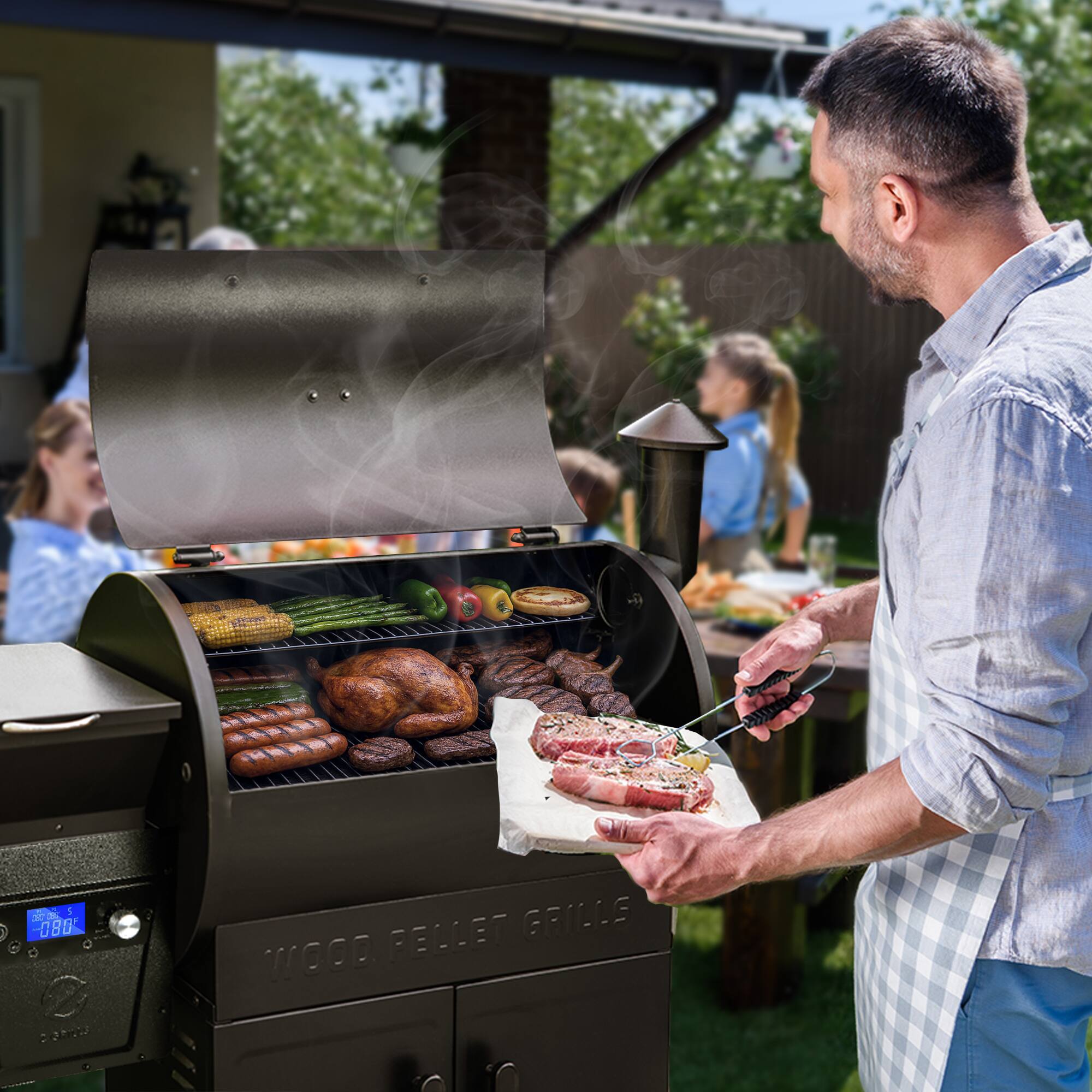 D i Se 080 RECET GRILLE WOOD PELLET GRILL