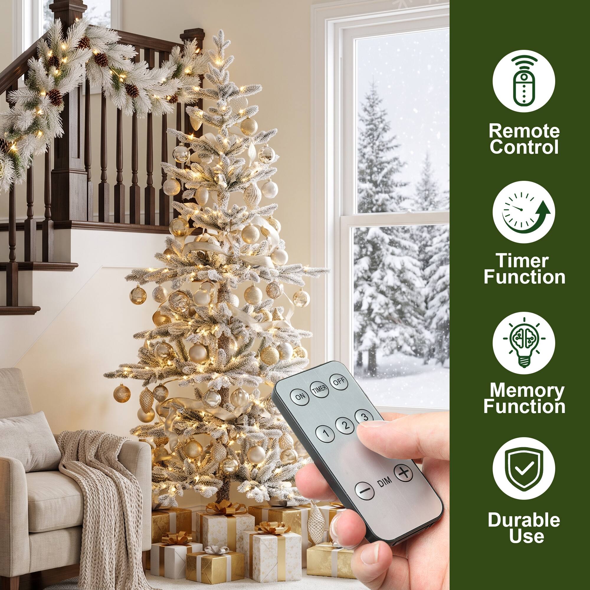 Remote Control  
Timer Function  
Memory Function  
Durable Use