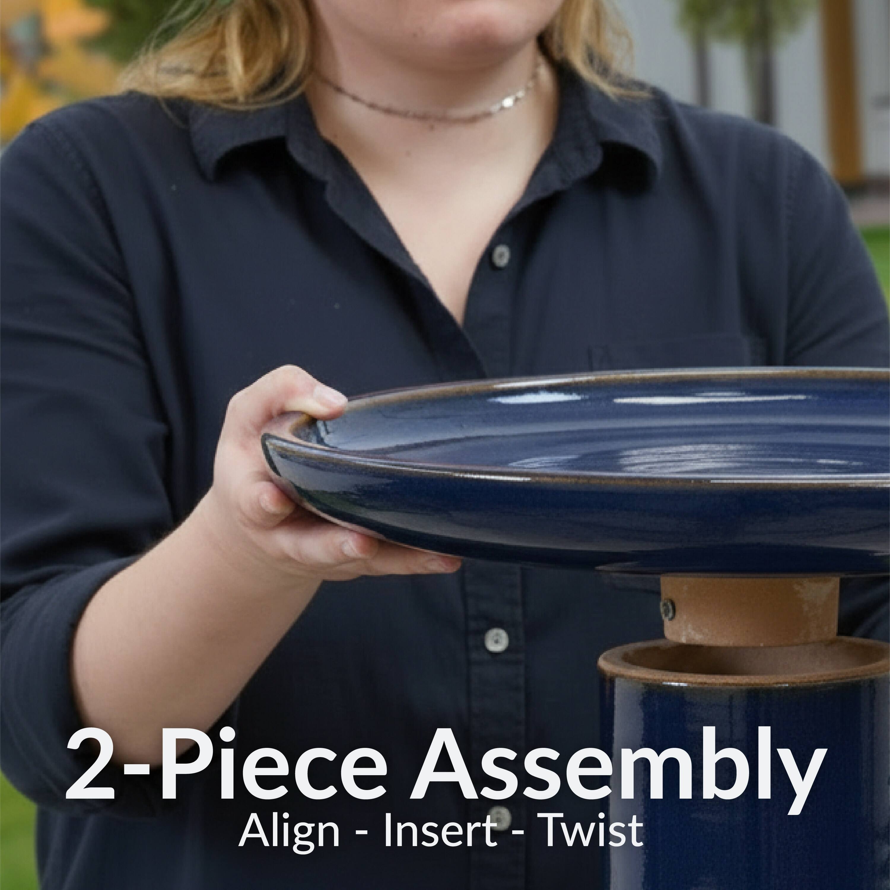 2-Piece Assembly  
Align - Insert - Twist