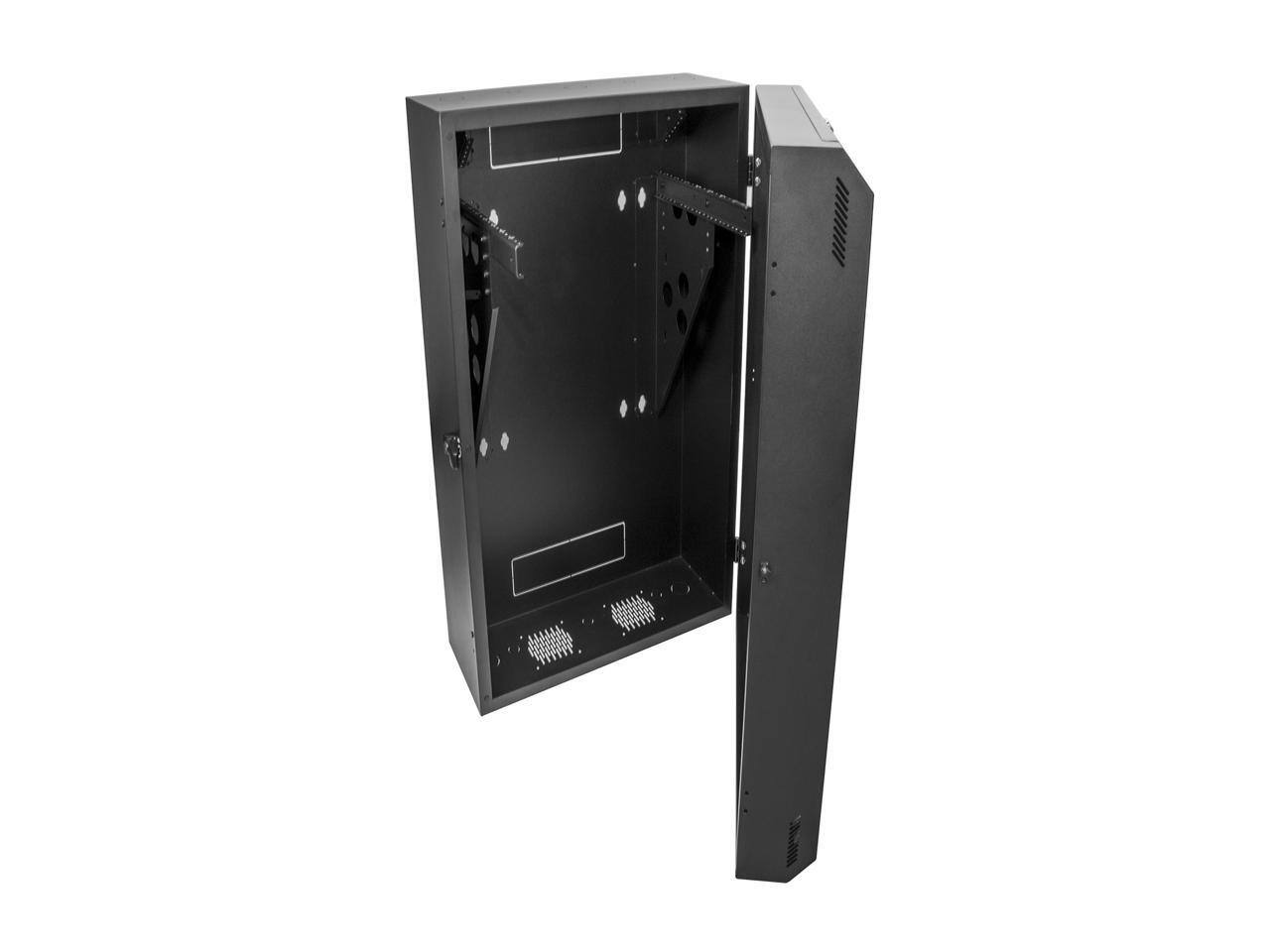 Alt View 3. StarTech.com - StarTech RK830WALVS 8U Vertical Server Cabinet - Wall Mount Network Cabinet - 30 in. Depth - Black.