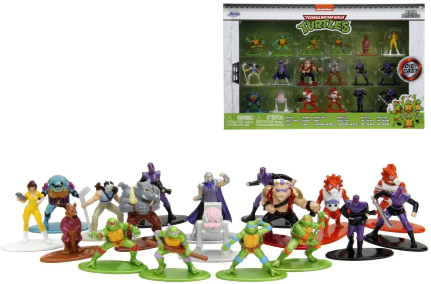 Jada Toys - Teenage Mutant Ninja Turtles - Nano MetalFigs - 1.65" Diecast Figure 18-Pack Wave 1 - Collectibles