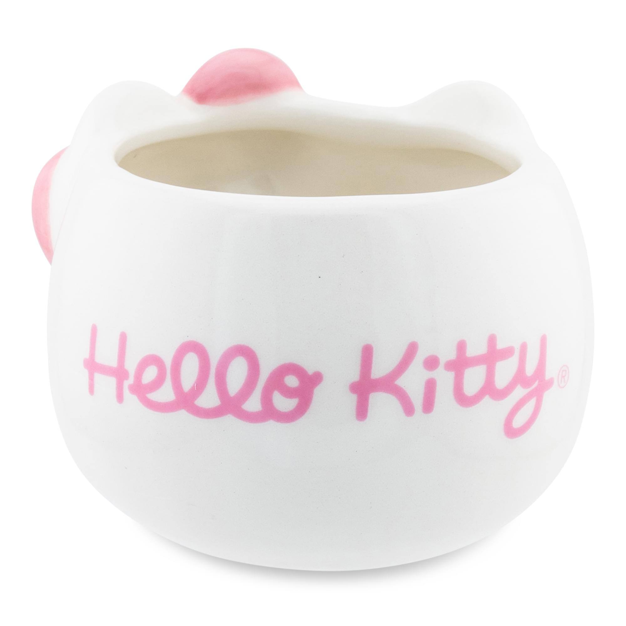 ミ☆キティー Sanrio Hello Kitty Bow Sculpted Ceramic Mini Mug | Holds 3.5