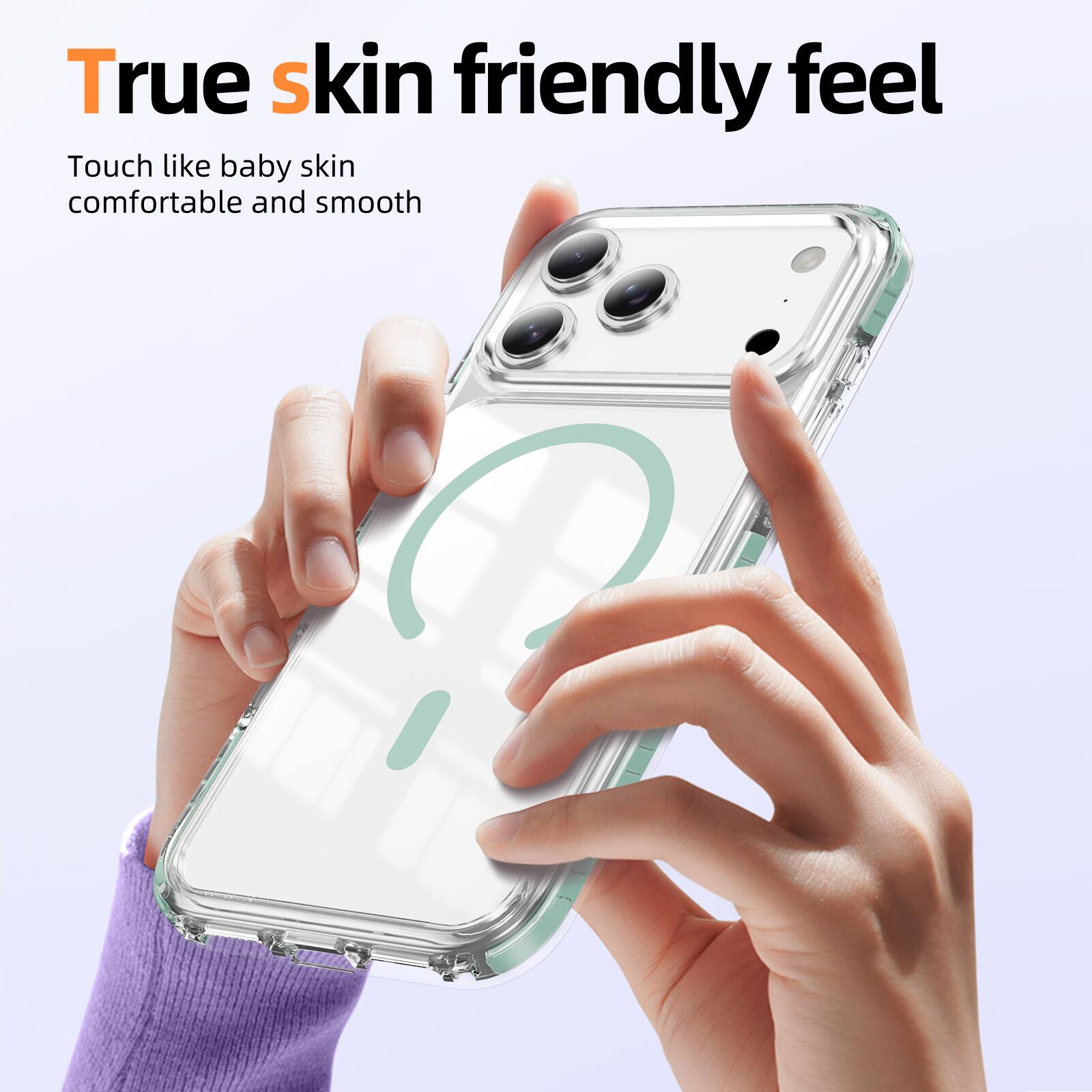 True skin friendly feel

Touch like baby skin comfortable and smooth