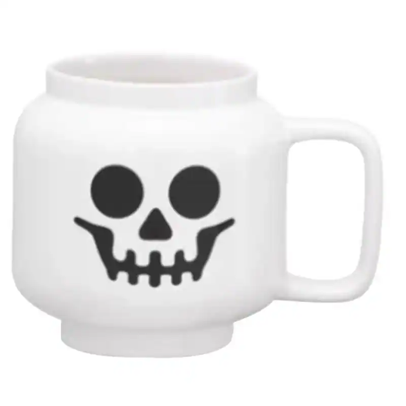 Front. Room Copenhagen - 8.6 oz Skeleton BPA Free Mug - White.