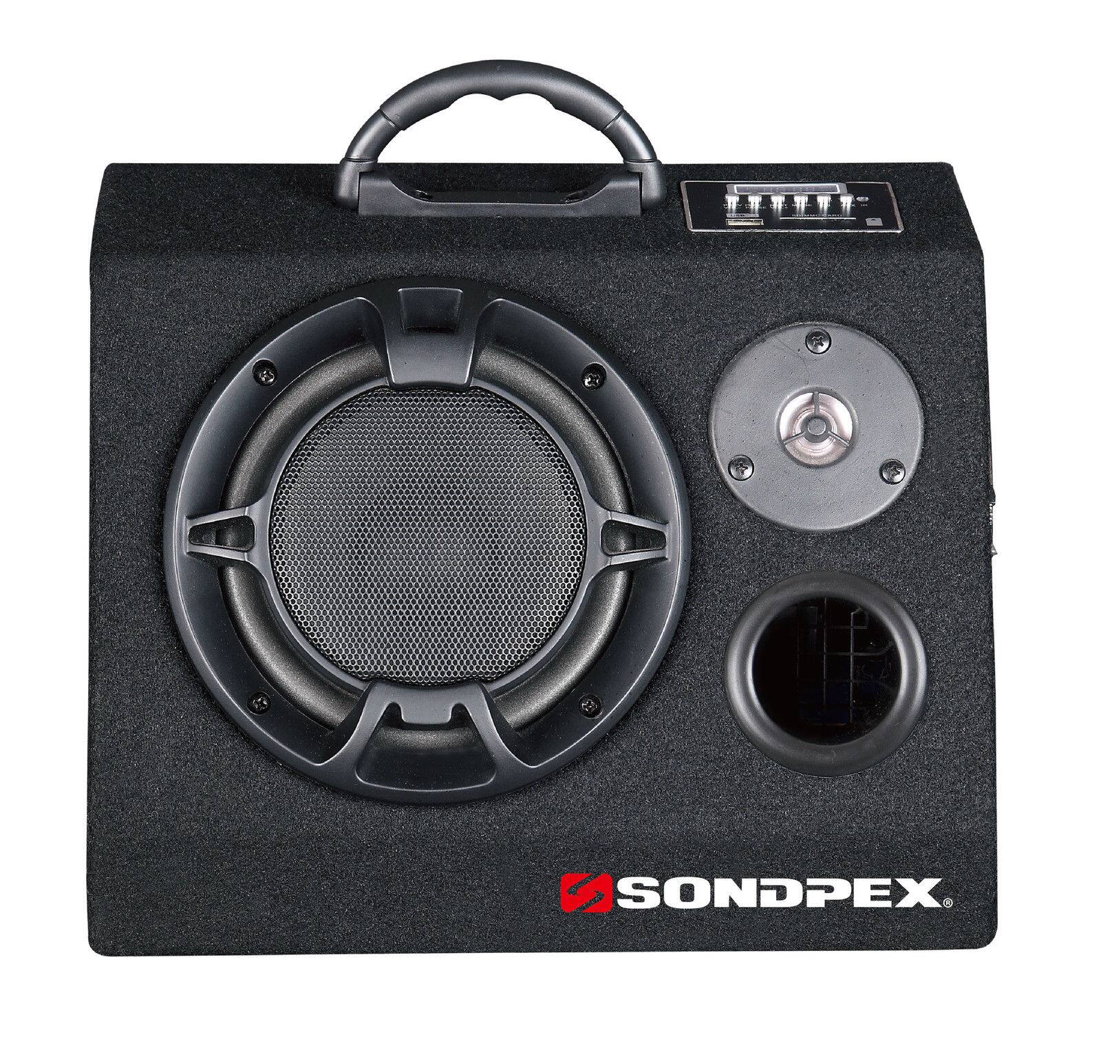 Front. SDX Audio - Bluetooth All-purpose Active Speaker System Digital Music Player & FM Radio - Black.