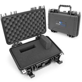 CASEMATIX - 12" Waterproof Hard Case w/ Pluckable Foam – Rugged Travel Storage for Electronics, Tools & Accessories