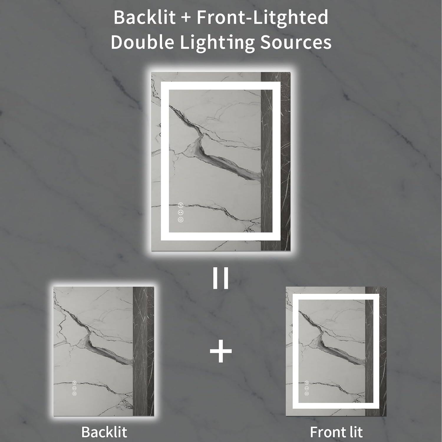 Backlit + Front-Lighted Double Lighting Sources

Backlit

Front lit