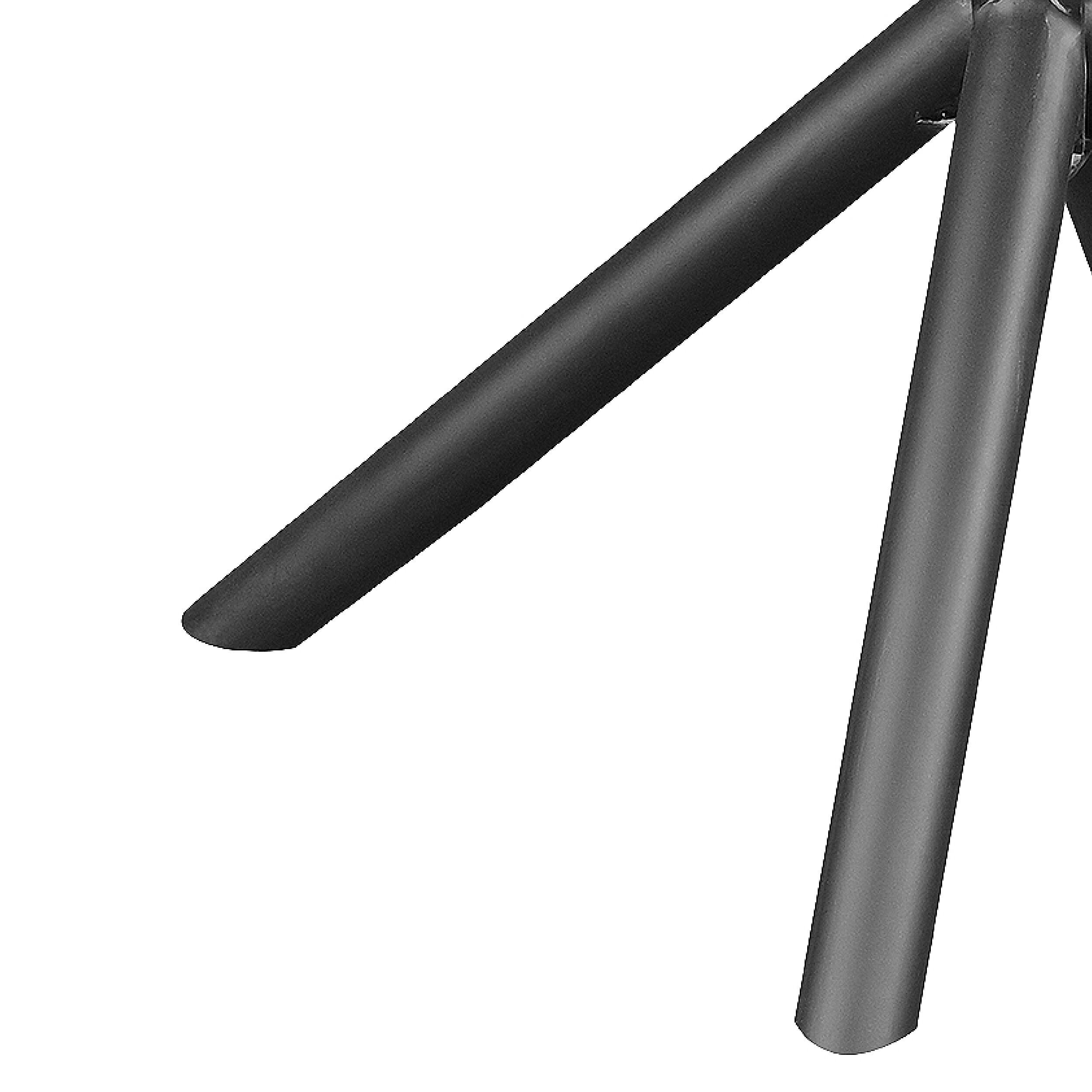 Alt View 8. Manhattan Lane - 48 Inch Handcrafted Dining Table, Solid Mango Wood Round Top with Iron Crisscrossed Legs - Brown, Black.