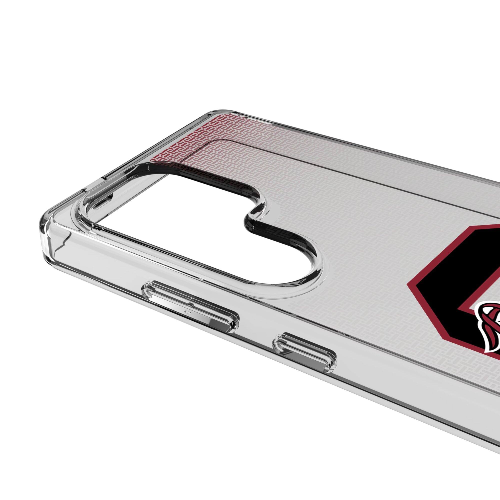 Alt View 2. Keyscaper - South Carolina Gamecocks Linen Logo Galaxy Clear Case - S23 Plus - Multicolor.