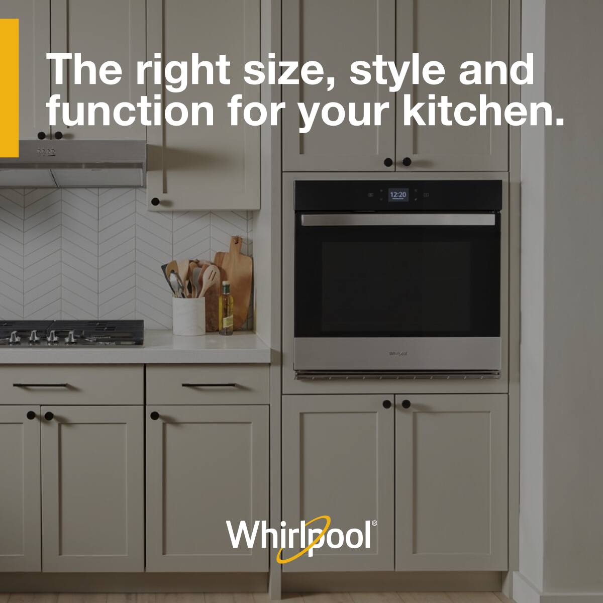 The right size, style and function for your kitchen.

Whirlpool