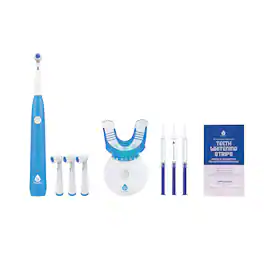 Pursonic - Ultimate Smile Brightening Bundle: PureWhite LED Kit, Rechargeable Rotary Toothbrush & Whitening Strips