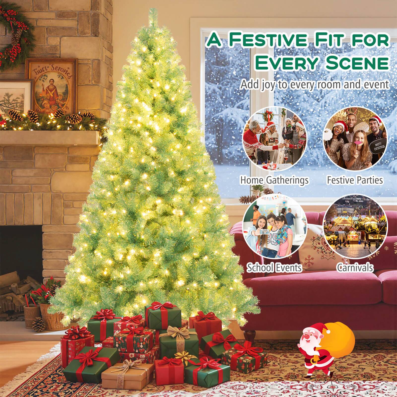 A Festive Fit for Every Scene  
Add joy to every room and event  

Home Gatherings  
Festive Parties  
School Events  
Carnivals