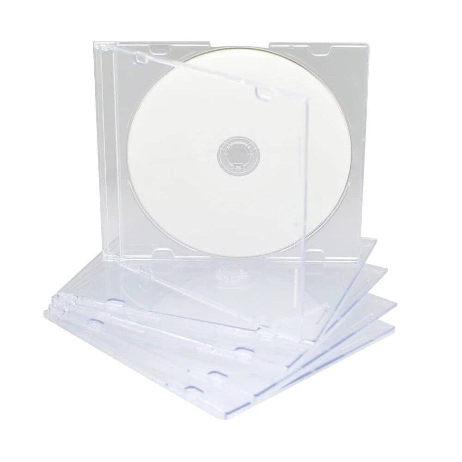 Stock Preferred - 50-Pack CD Jewel Case Sleeves - Clear