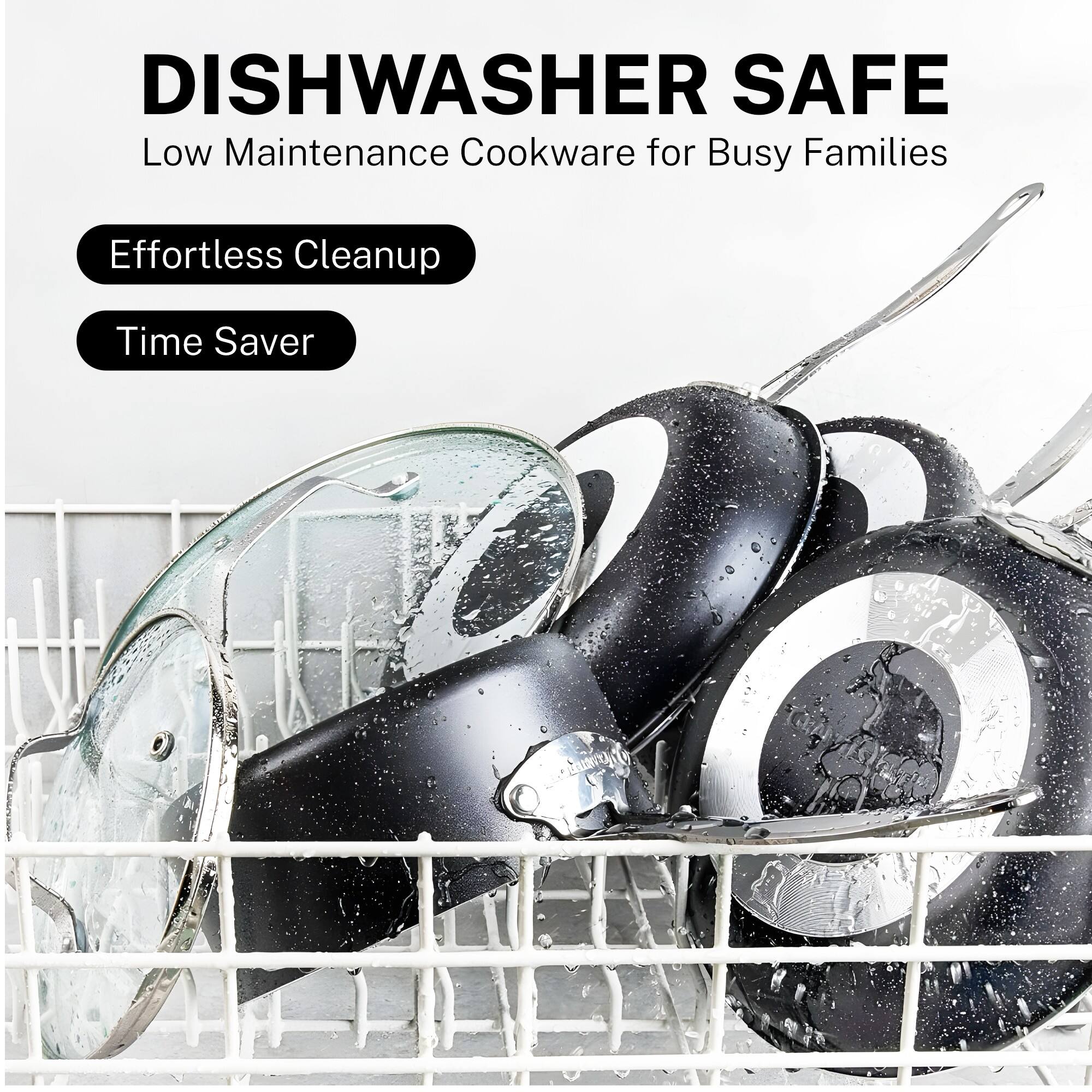 Dishwasher Safe Low Maintenance Cookware for Busy Families Effortless Cleanup Time Saver