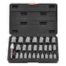 VEVOR - Screw Extractor Set, 27 Pieces Hex Head Multi-Spline Easy Out Bolt Extractor Tool, with Adapters, Solid Storage Case - Black