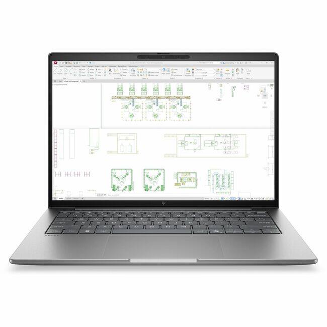 Front. HP - HP ZBook 8 G2i 14" Copilot+ PC Mobile Workstation - 2.5K - 120 Hz - Intel Core Ultra 9 Series 3 386H - 64 GB - 1 TB SSD - Meteor Silver Aluminum.
