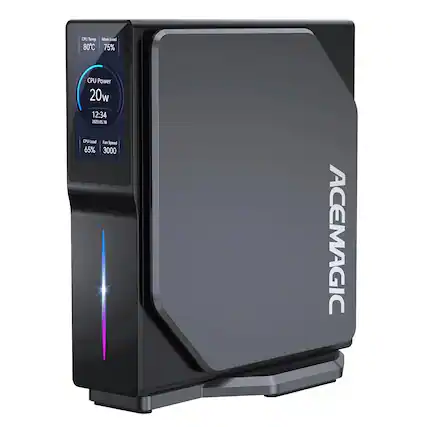 CPU Temp 80°C
Mem Load 75%
CPU Power 20w
12:34 2021.05
CPU Load 65%
Fan Speed 3000
ACEMAGIC