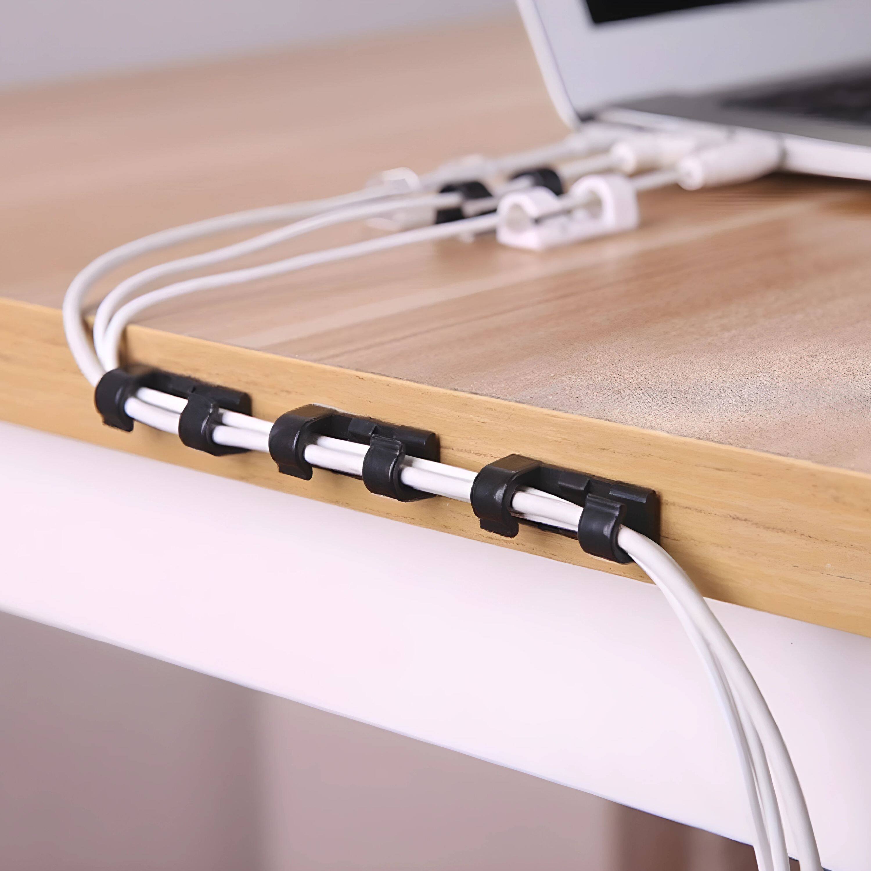 Angle. Kitcheniva - Self-Adhesive cable Clip Set 48 Pcs - Multi.