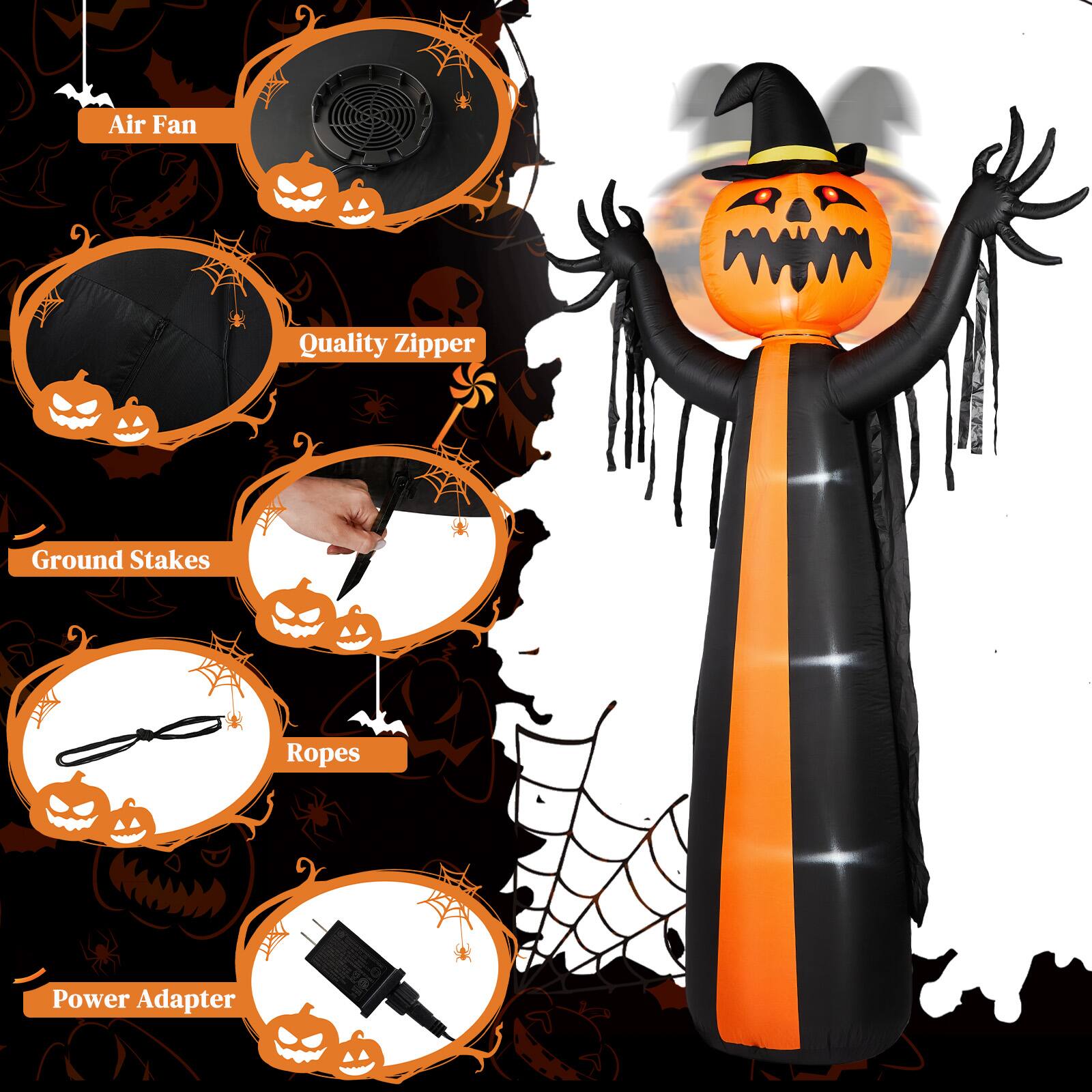 Air Fan  
Quality Zipper  
Ground Stakes  
Ropes  
Power Adapter