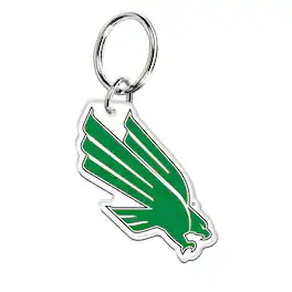 WinCraft - North Texas Mean Green Premium Acrylic Team Key Ring - Multicolor