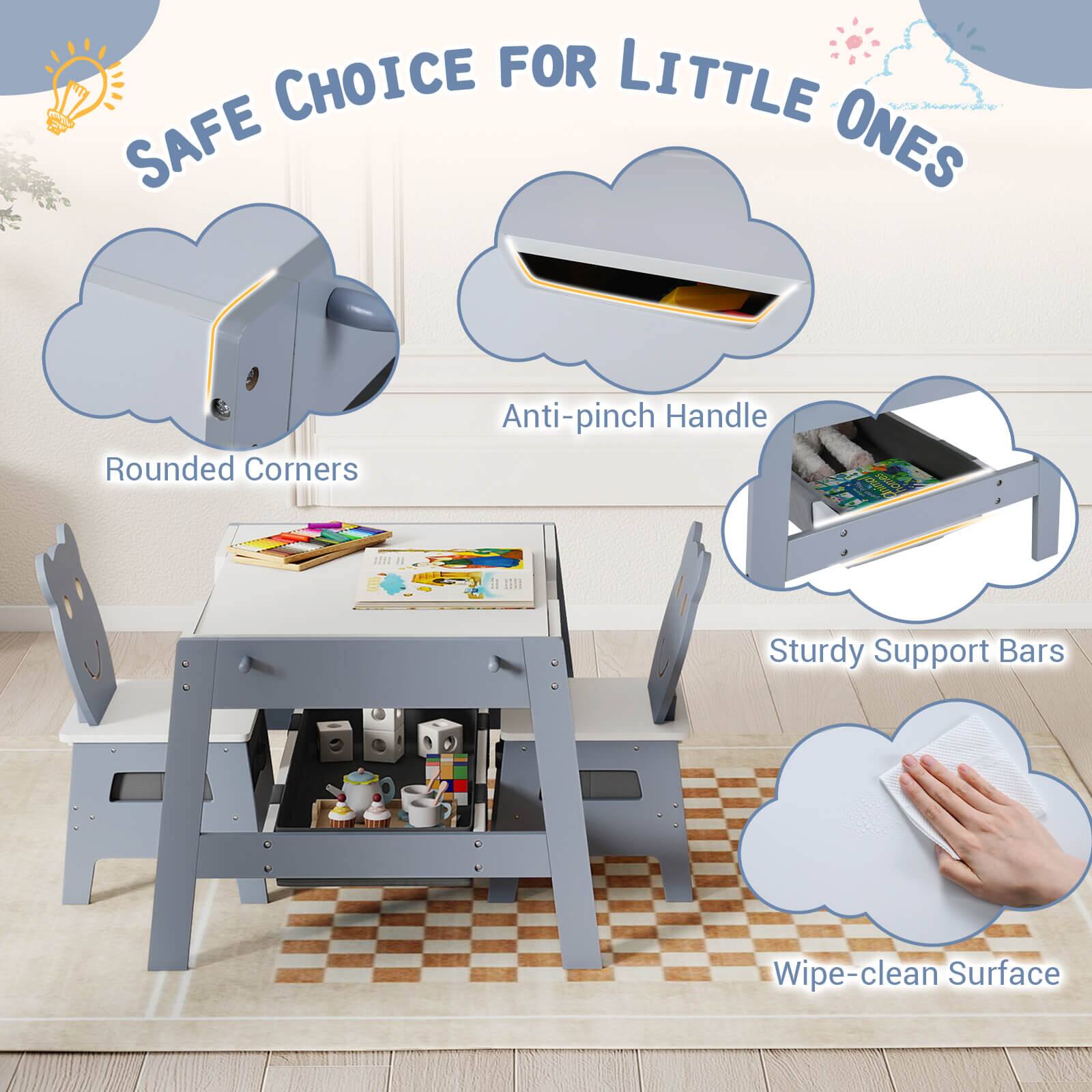 SAFE CHOICE FOR LITTLE ONES

- Rounded Corners
- Anti-pinch Handle
- Sturdy Support Bars
- Wipe-clean Surface