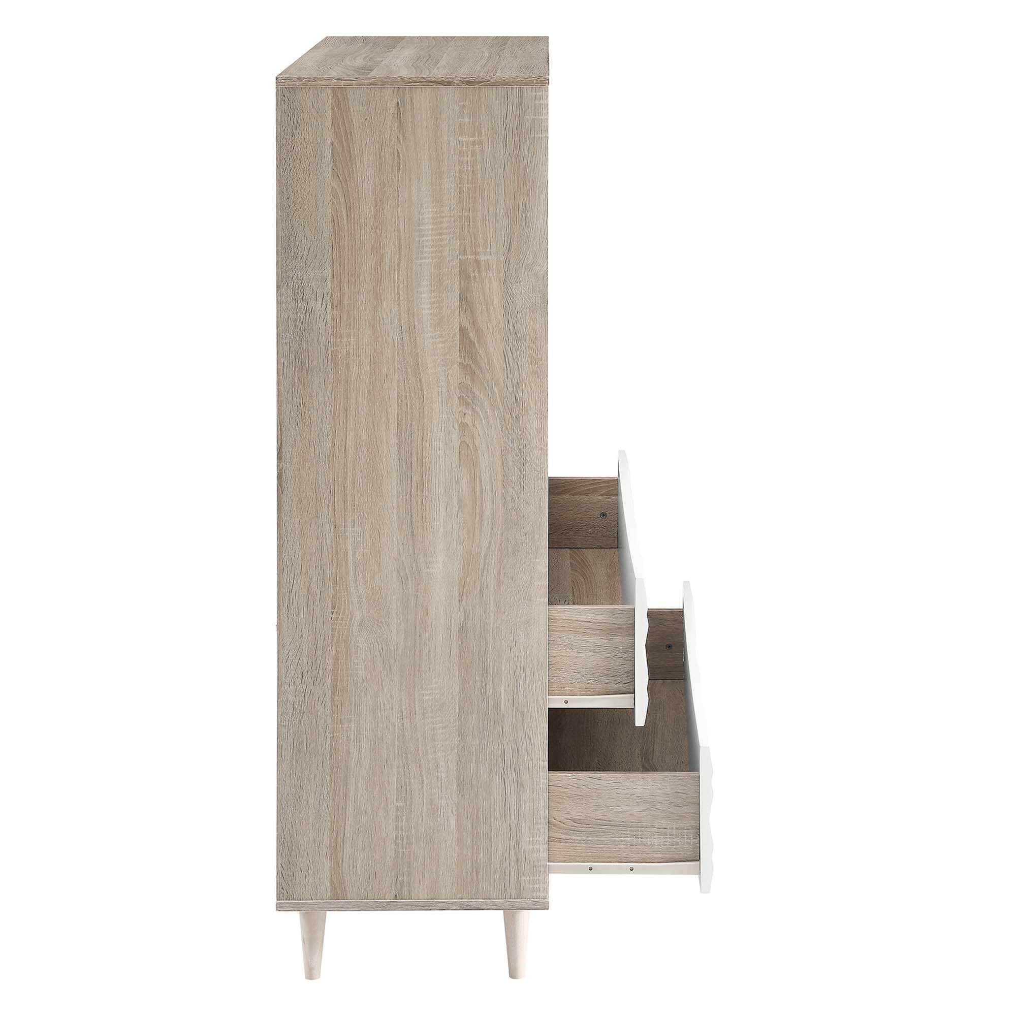 Alt View 4. Modway - Vespera 5-Drawer Chest by Modway - Oak White.