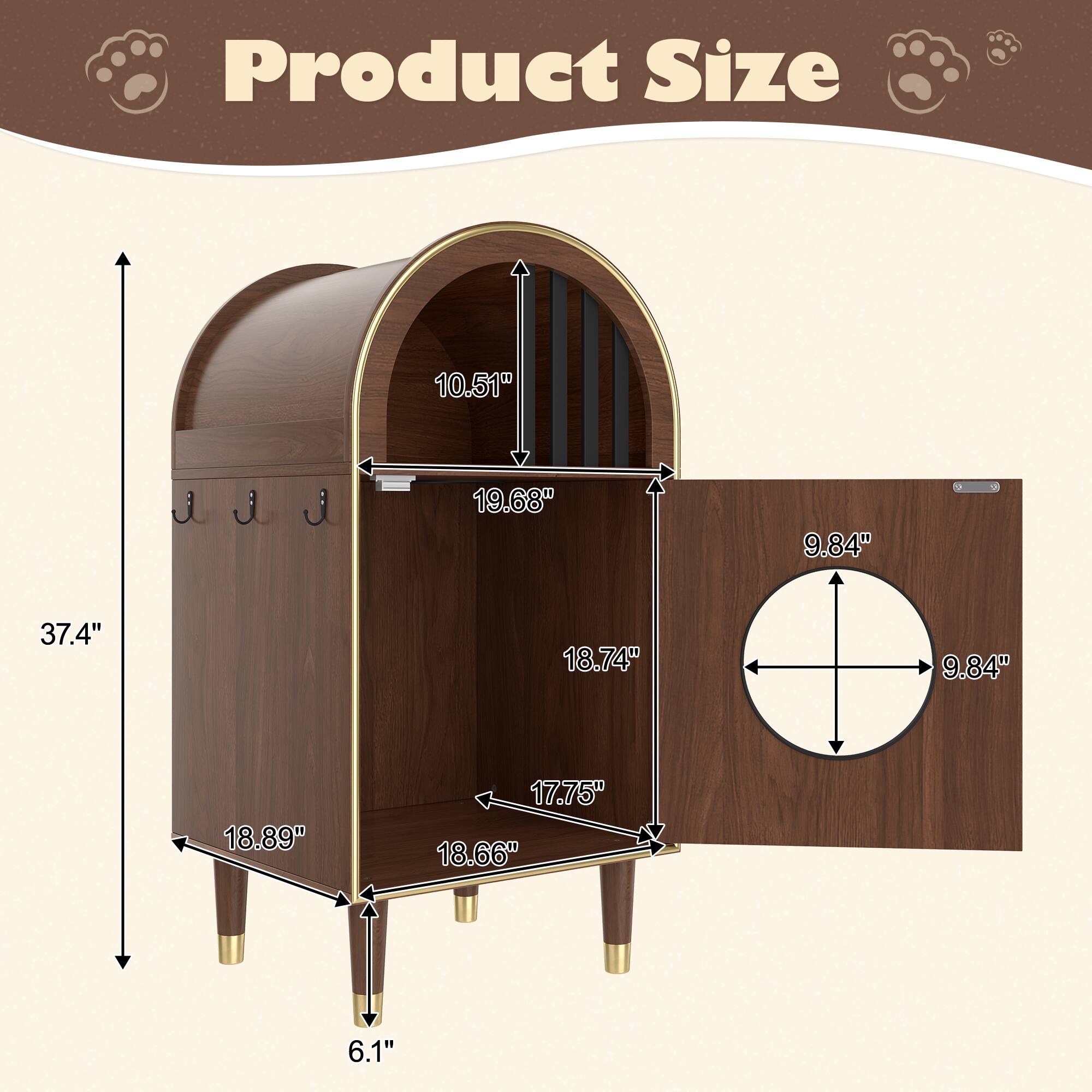 Product Size: 10.51" x 19.68" x 37.4" x 18.74" x 18.89" x 17.75" x 18.66" x 9.84" x 9.84" x 6.1"