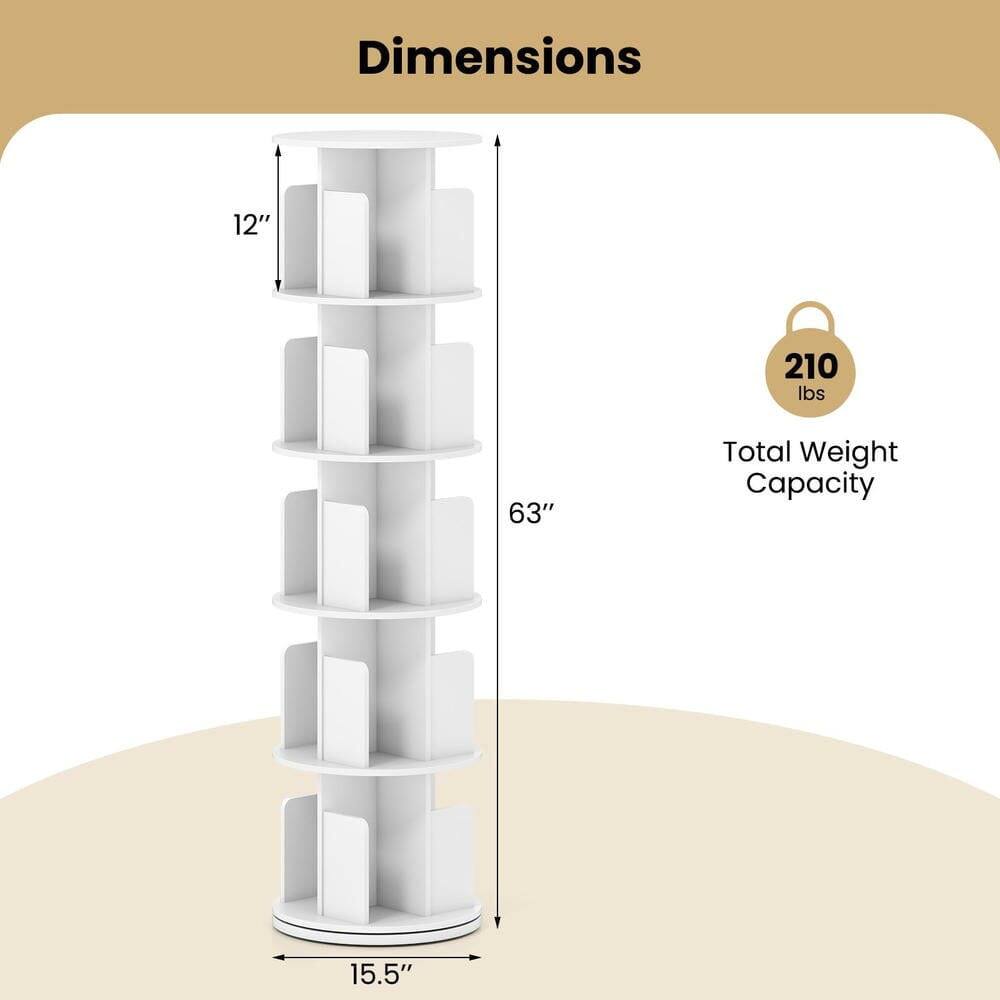 Dimensions: 12" x 15.5" x 63"  
Total Weight Capacity: 210 lbs