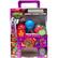 The image shows a box containing a Teenage Mutant Ninja Turtles vending machine activity. The box contains 12 surprise capsules, which are filled with various toys and stickers. The box also includes 12 rolls of stickers and tattoos. The warning on the box indicates that the small parts may pose a choking hazard and are not suitable for children under 1 year old. The box is designed to be a fun and engaging activity for children, providing them with a variety of toys and stickers to enjoy.