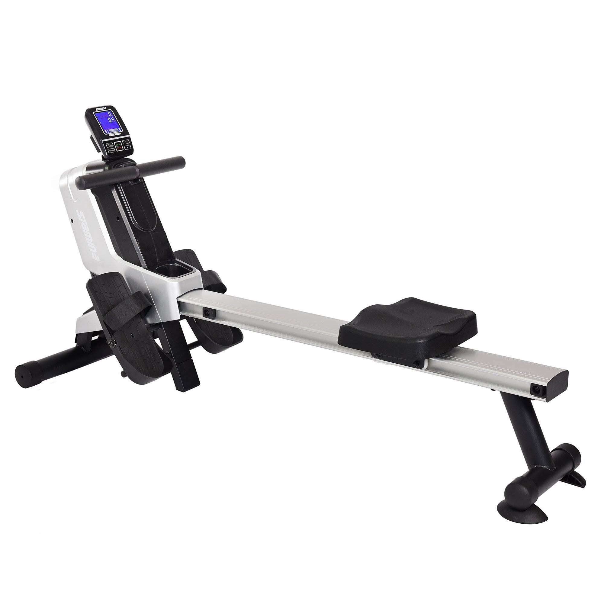 Front. Stamina Products - Stamina Programmable Cardio Fitness Magnetic Rowing Home Gym Exercise Machine - Upgraded Silver.
