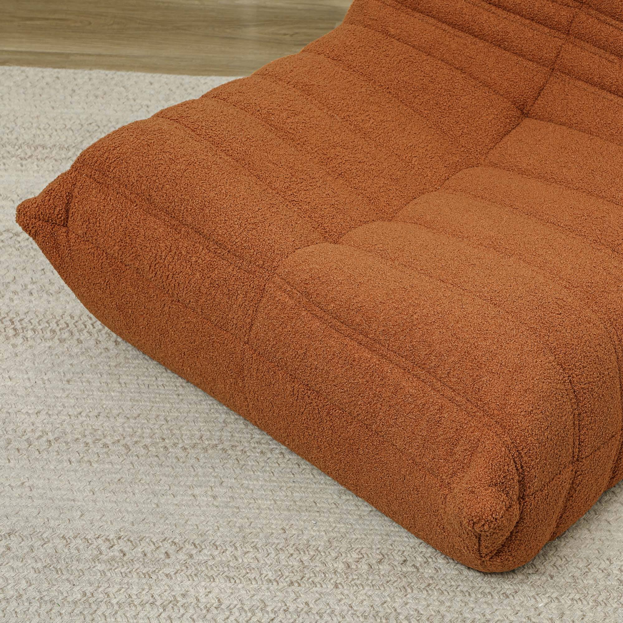 Alt View 9. Homcom - Bean Bag Chair for Adults, Giant Fireside Chair Lazy Sofa with High Density Comfortable Foam for Living Room, Bedroom - Brown.