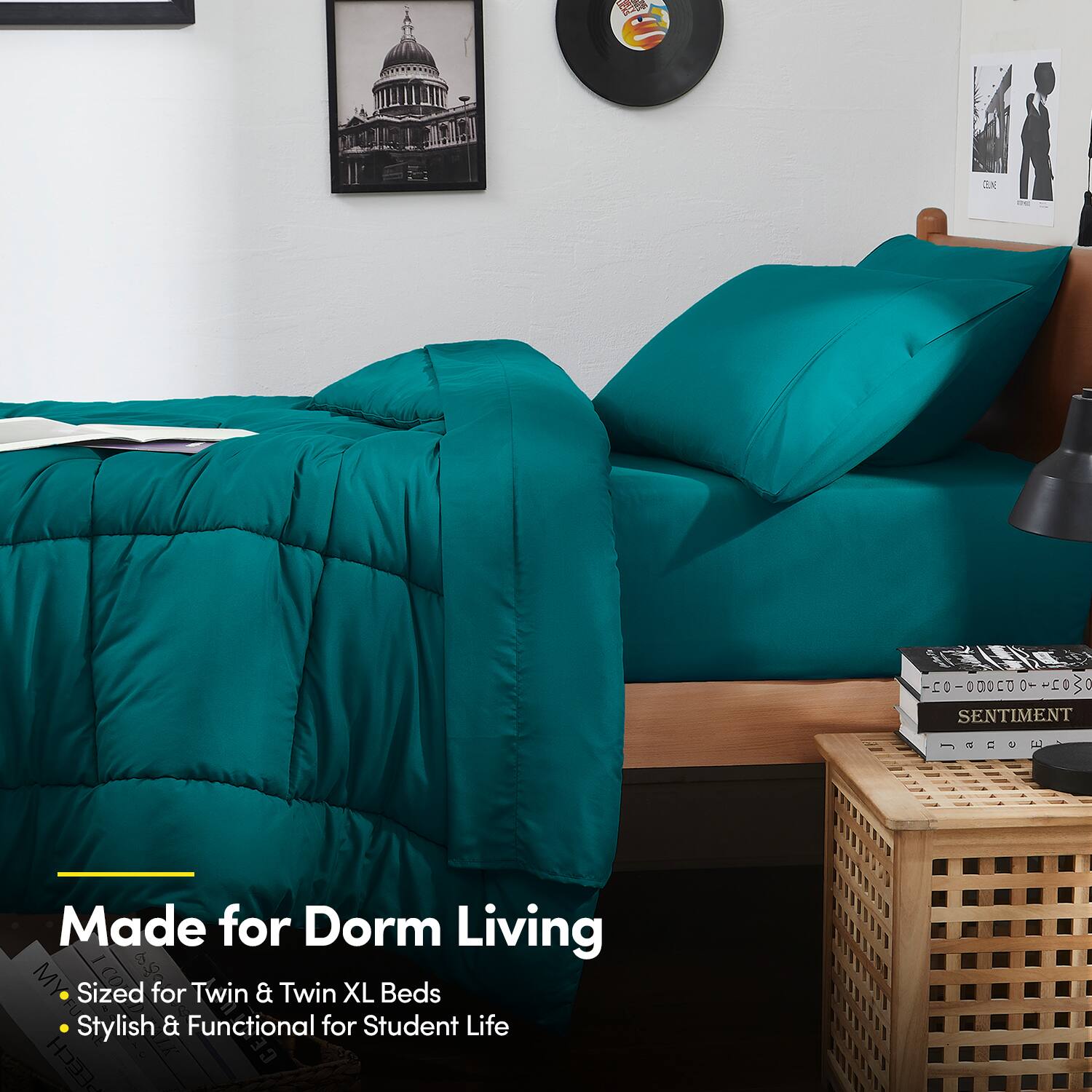 Made for Dorm Living  
- Sized for Twin & Twin XL Beds  
- Stylish & Functional for Student Life
