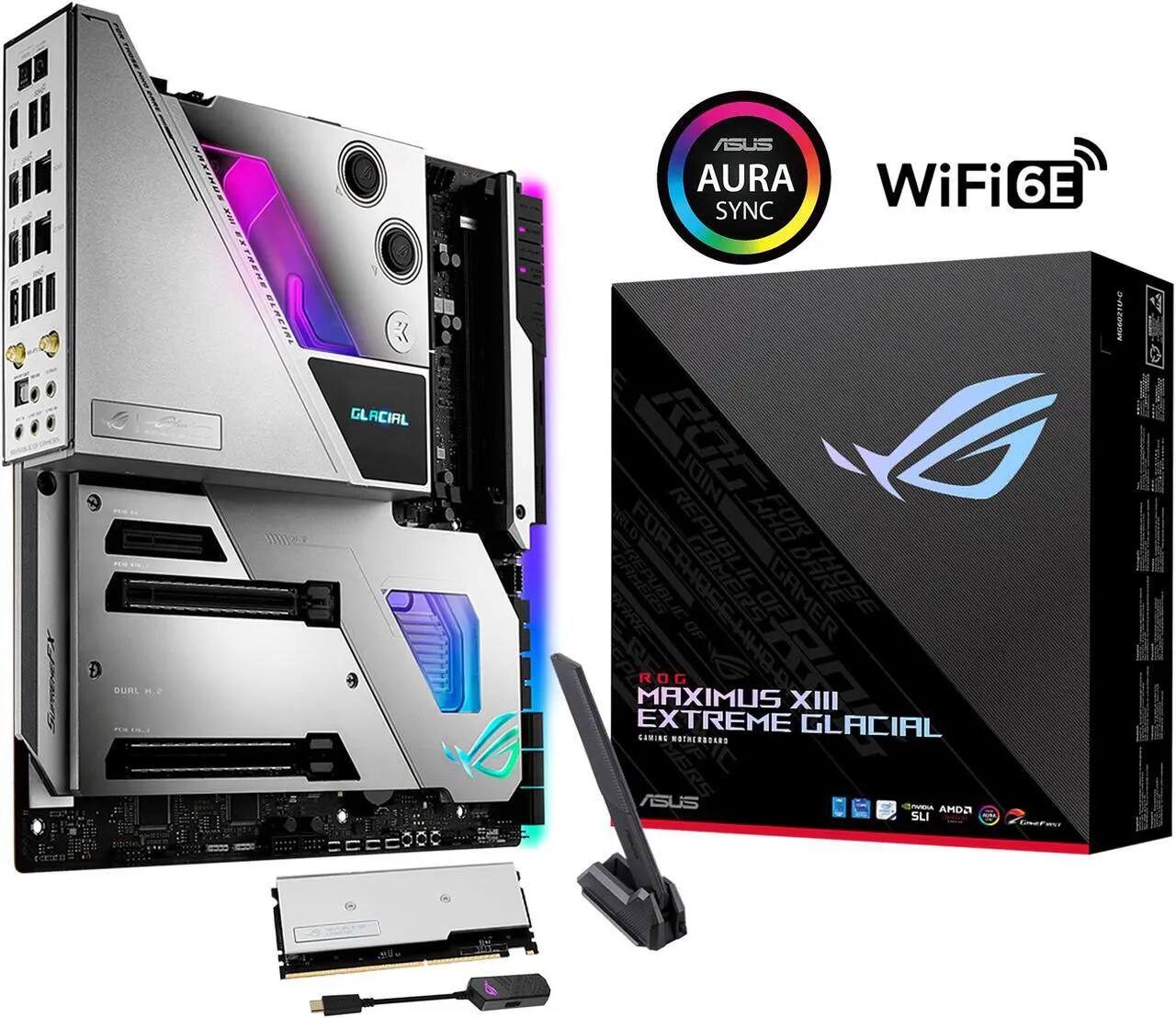 Sure, here is the corrected and grouped text:

- ASUS AURA WiFi 6E SYNC
- ROG MAXIMUS XIII EXTREME GLACIAL
- GAMING MOTHERBOARD
- ASUS
- NVIDIA
- AMD
- SLI
- CrossFire
- GLACIAL
- DUAL H2
- REPUBLIC OF GAMERS
- FOR THE GAMER
- BY THE GAMER
- FOR THE GAMER
- FOR THE GAMER
- FOR THE GAMER
- FOR THE GAMER
- FOR THE GAMER
- FOR THE GAMER
- FOR THE GAMER
- FOR THE GAMER
- FOR THE GAMER
- FOR THE GAMER
- FOR THE GAMER
- FOR THE GAMER
- FOR THE GAMER
- FOR THE GAMER
- FOR THE GAMER
- FOR THE GAMER
- FOR THE GAMER
- FOR THE GAMER
- FOR THE GAMER
- FOR THE GAMER
- FOR THE GAMER
- FOR THE GAMER
- FOR THE GAMER
- FOR THE GAMER
- FOR THE GAMER
- FOR THE GAMER
- FOR THE GAMER
- FOR THE GAMER
