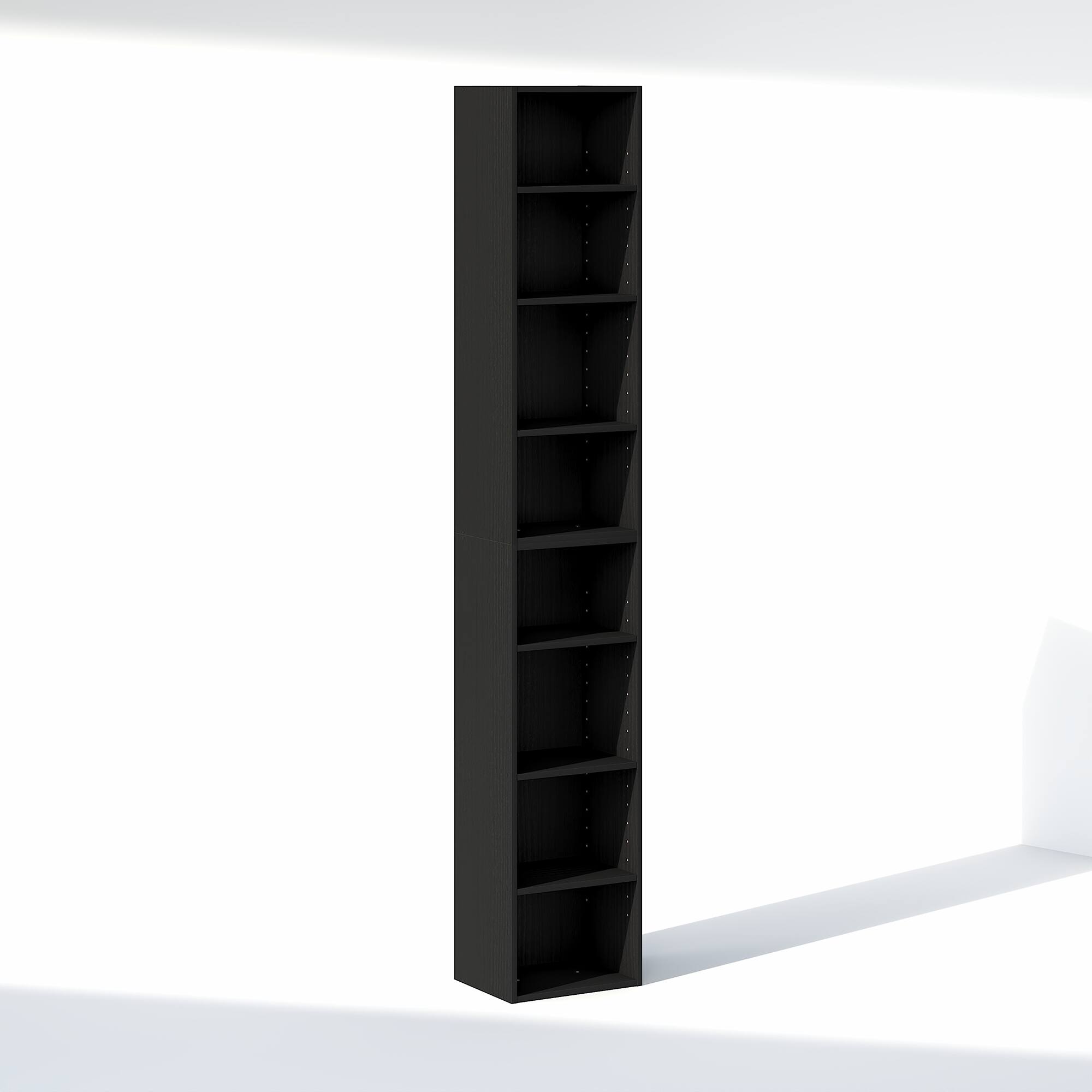 Alt View 5. Furinno - PASIR Closet Organizers and Storage, Adjustable Storage Organizer, Stackable Closet Storage, 12-In, for Closet, Bedroom - Blackwood.