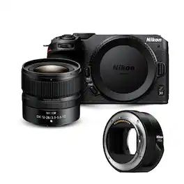 Nikon - Z 30 Mirrorless Body Camera and NIKKOR Z DX 12 to 28mm Lens Bundle