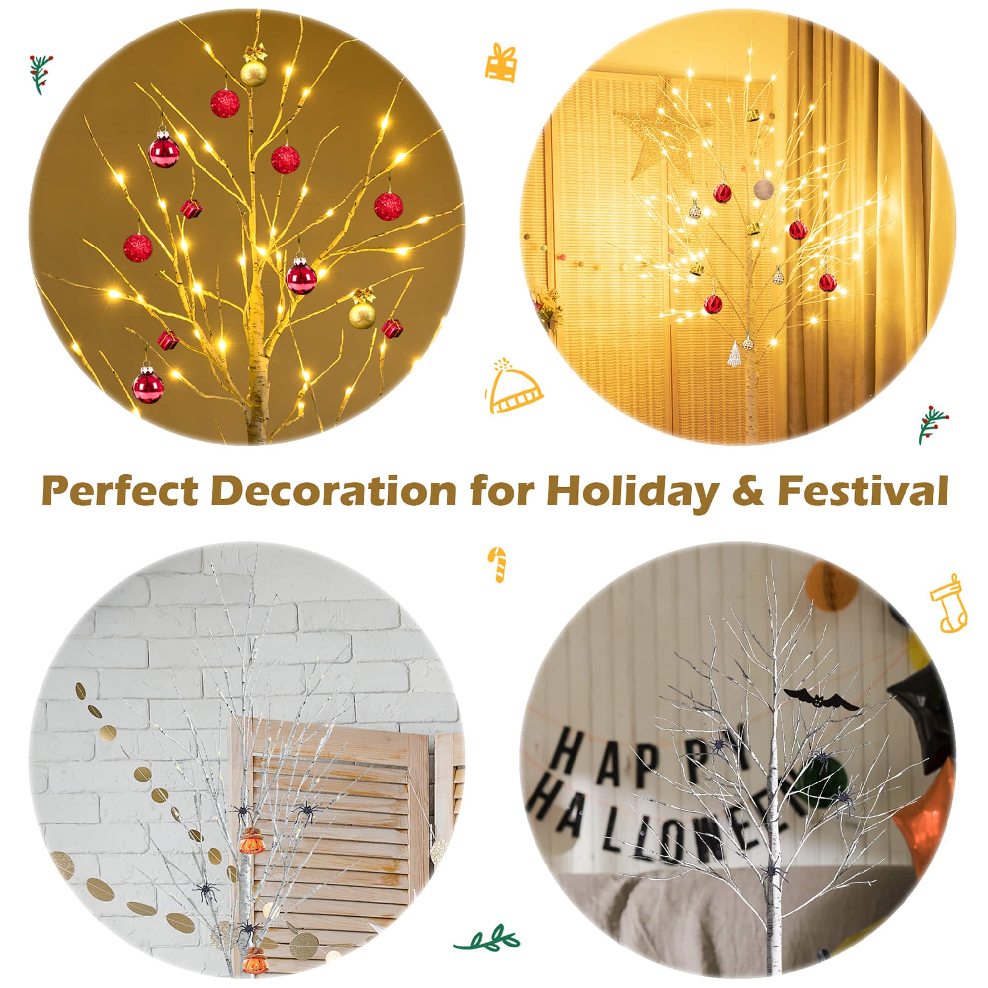 The text on the image reads "Perfect Decoration for Holiday & Festival".