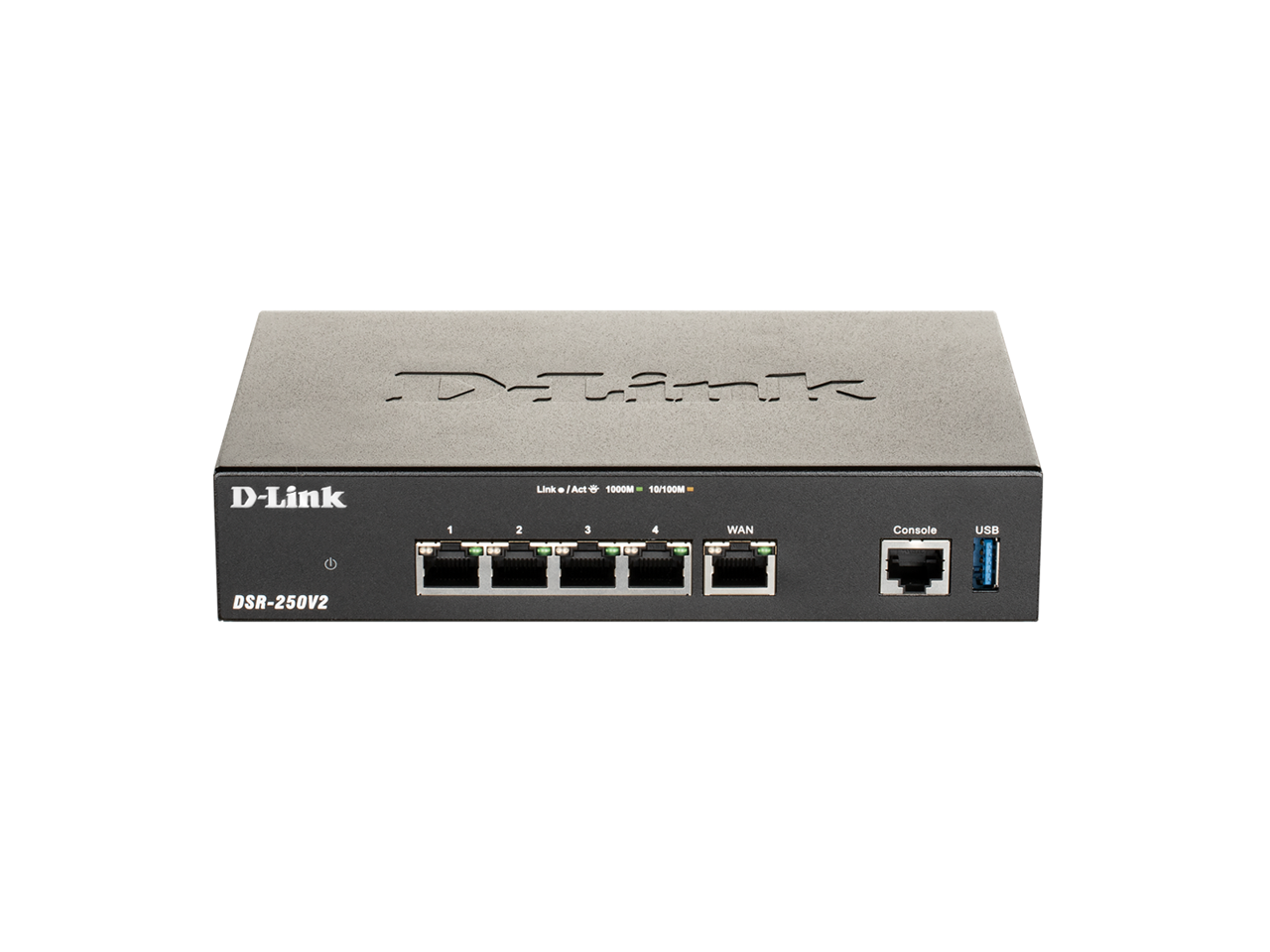 D-Link - DSR-250V2 Gigabit VPN Router | Dual WAN Failover | Enterprise Encryption | TAA/NDAA Compliant - Black