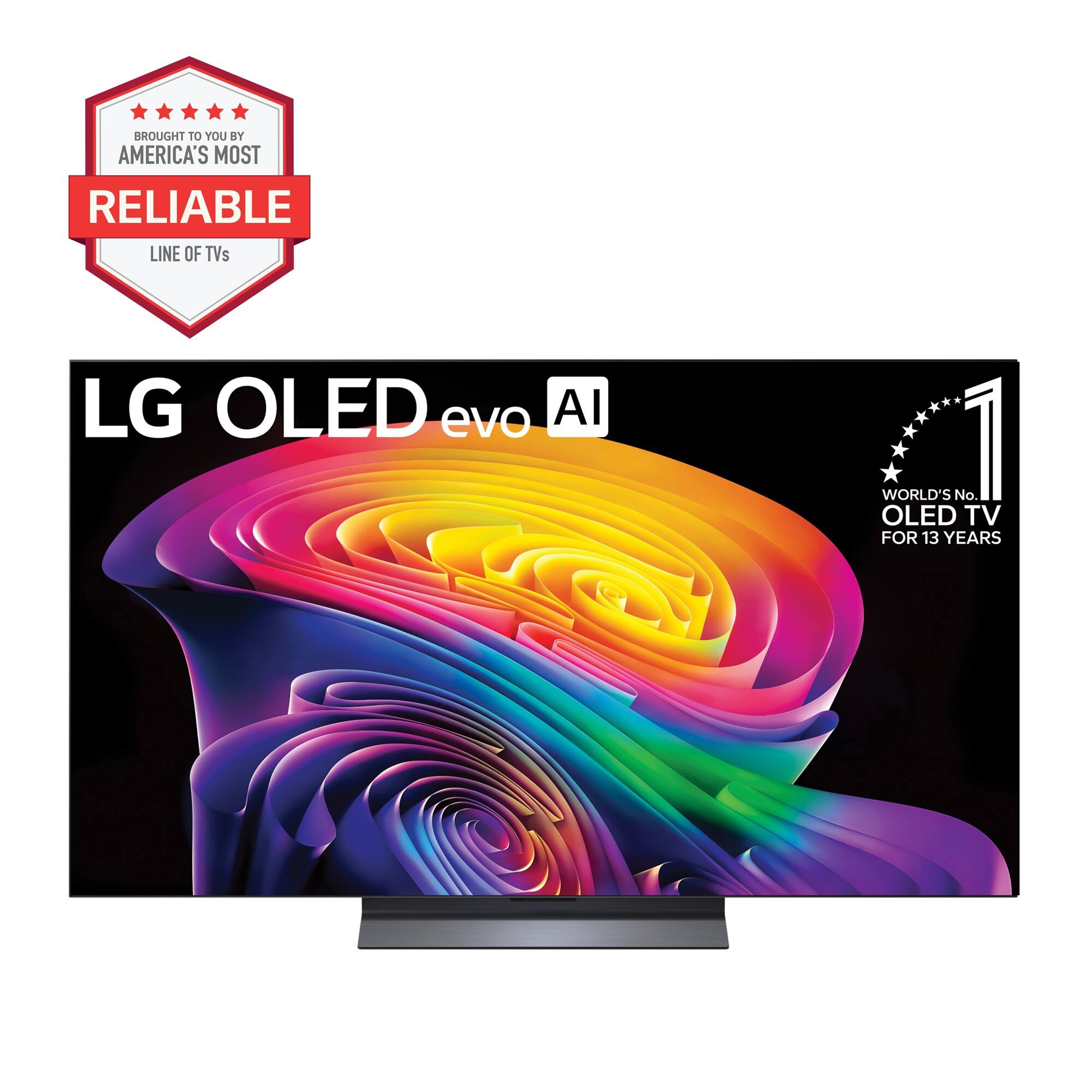 Brought to you by America's most reliable line of TVs: LG OLED evo AI - World's No. 1 OLED TV for 13 years